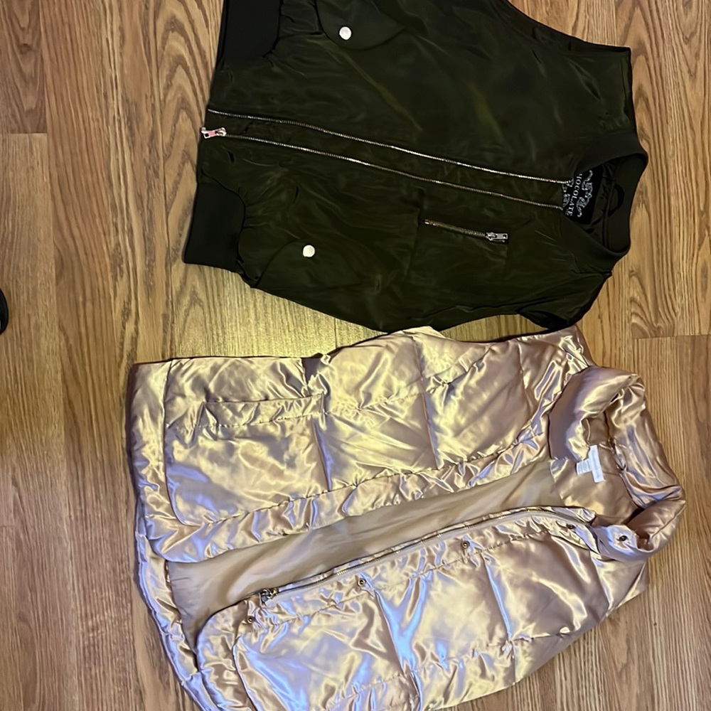 Gold Charter club vest, Green chocolate vest